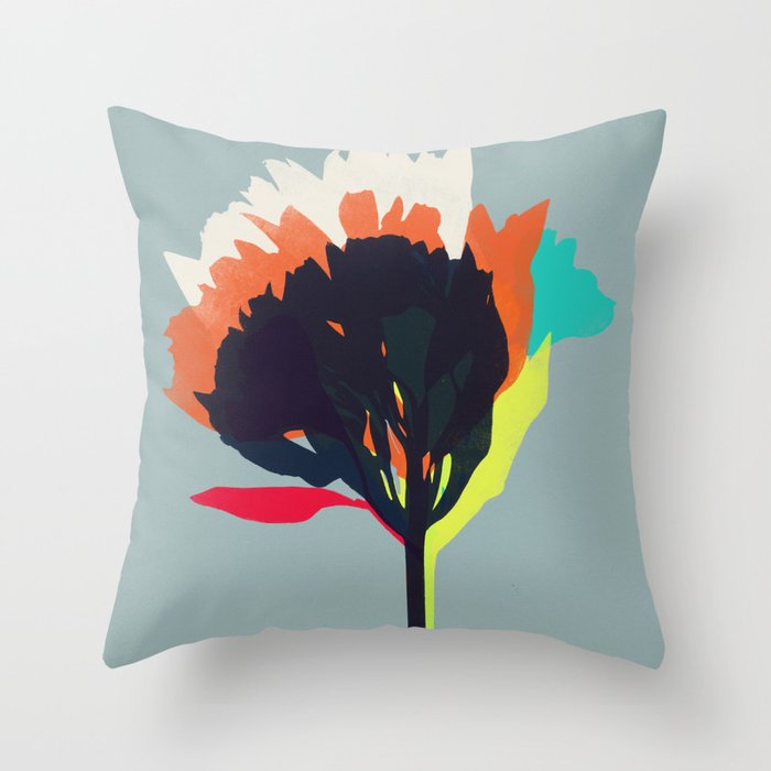 alstroemeria 17 Throw Pillow Gallery Image 6