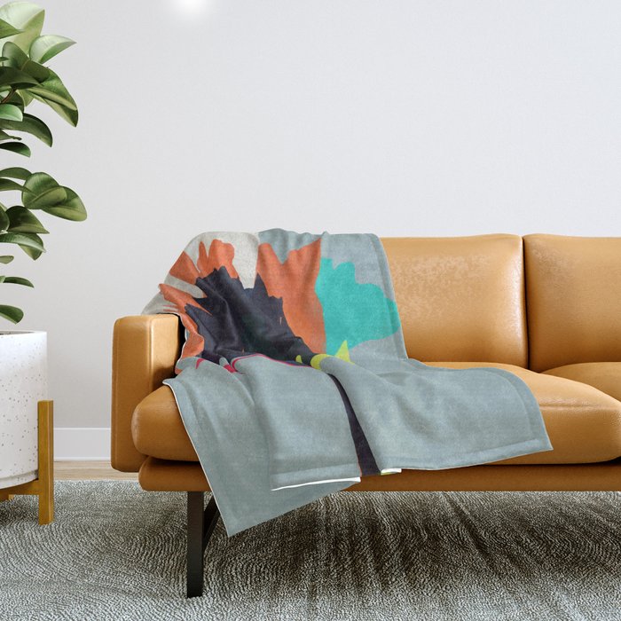 alstroemeria 17 Throw Blanket Gallery Image 1