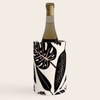 Monstera leaves Black and beige Wine Chiller Gallery Image 3