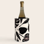 Monstera leaves Black and beige Wine Chiller Gallery Image 2