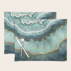 Gold Turquoise Agate Placemat Gallery Image 1