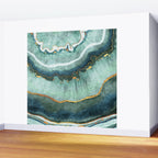 Gold Turquoise Agate Wall Mural Gallery Image 2