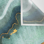 Gold Turquoise Agate Wall Tapestry Gallery Image 3
