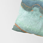 Gold Turquoise Agate Pillow Sham Gallery Image 4