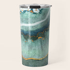 Gold Turquoise Agate Travel Mug Gallery Image 1