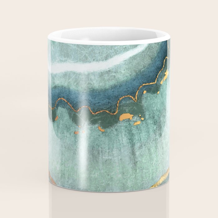 Gold Turquoise Agate Coffee Mug Gallery Image 4
