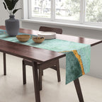 Gold Turquoise Agate Table Runner Gallery Image 2