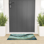 Gold Turquoise Agate Welcome Mat Gallery Image 3