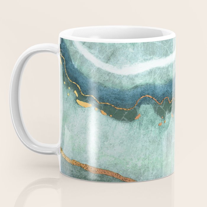 Gold Turquoise Agate Coffee Mug Gallery Image 3