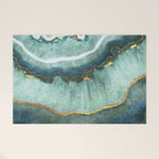 Gold Turquoise Agate Welcome Mat Gallery Image 1