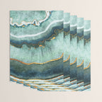 Gold Turquoise Agate Wrapping Paper Gallery Image 3