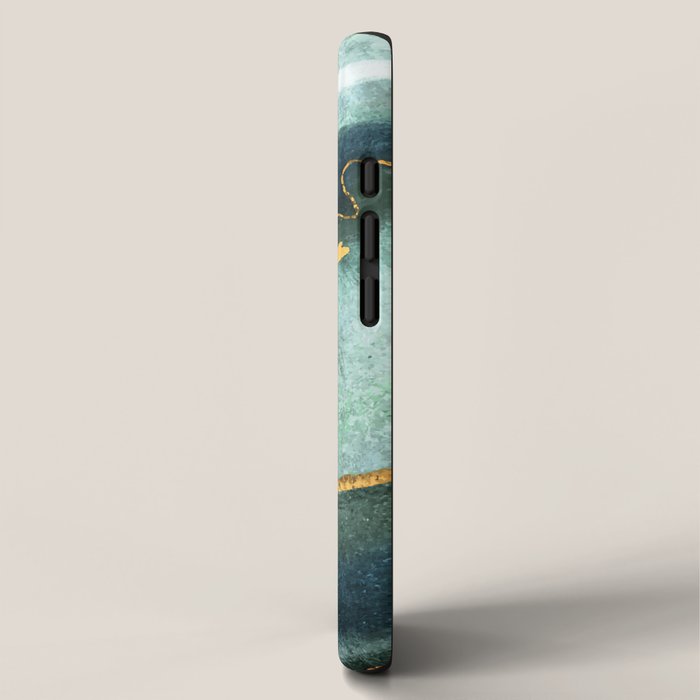 Gold Turquoise Agate iPhone Case Gallery Image 2