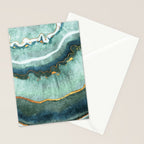Gold Turquoise Agate Stationery Card Gallery Image 2