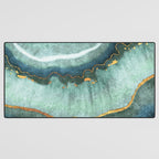 Gold Turquoise Agate Desk Mat Gallery Image 3