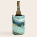 Gold Turquoise Agate Wine Chiller Gallery Image 2