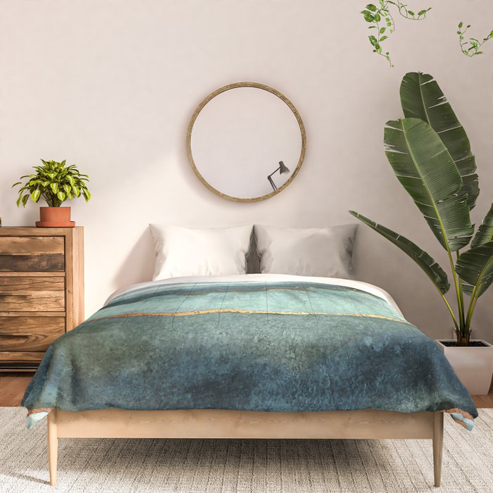 Gold Turquoise Agate Comforter Gallery Image 3