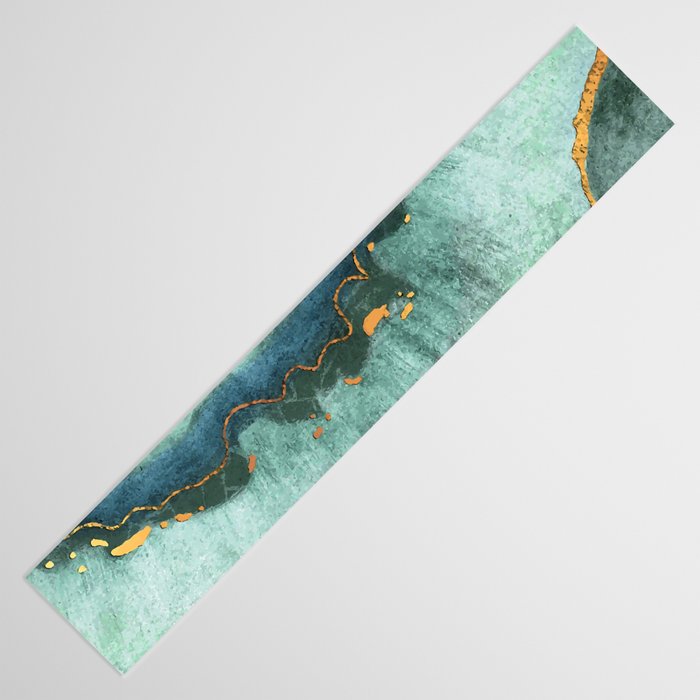 Gold Turquoise Agate Table Runner Gallery Image 3