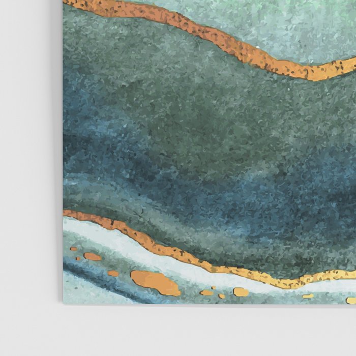 Gold Turquoise Agate Poster Gallery Image 3
