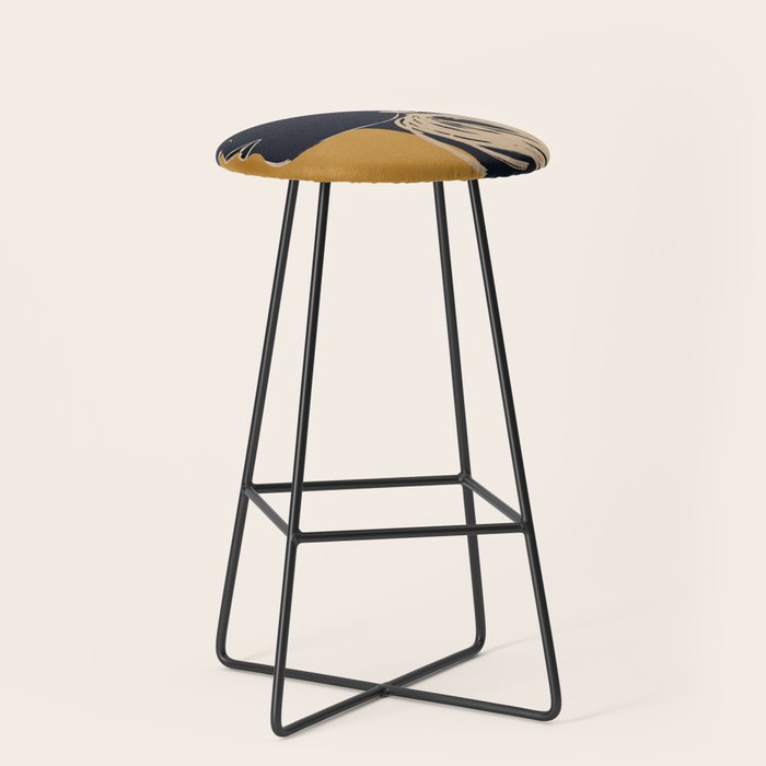 Minimal Abstract Art Woman Portrait 3 Stool Gallery Image 1