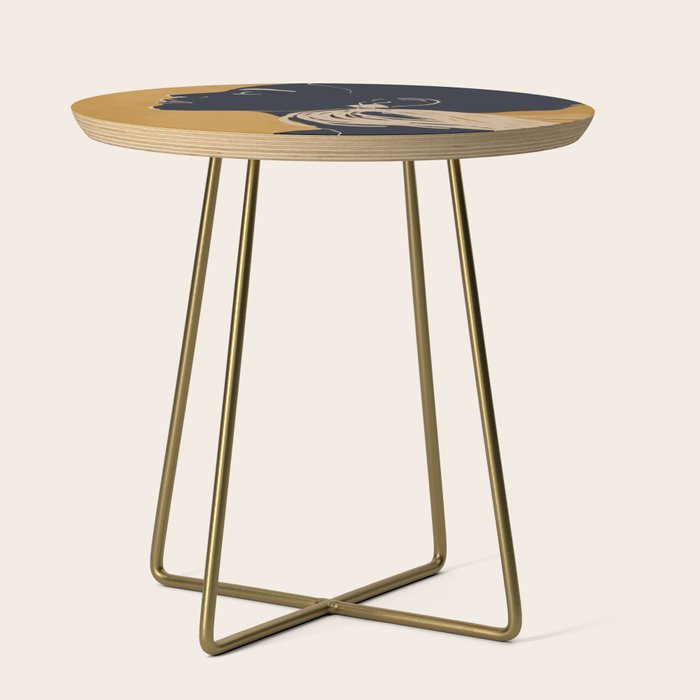 Minimal Abstract Art Woman Portrait 3 Side Table Gallery Image 1