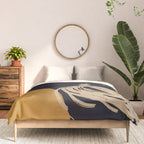 Minimal Abstract Art Woman Portrait 3 Comforter Gallery Image 3
