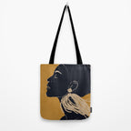Minimal Abstract Art Woman Portrait 3 Tote Bag Gallery Image 2