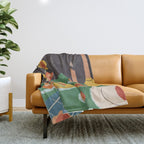 Green table Throw Blanket Gallery Image 1