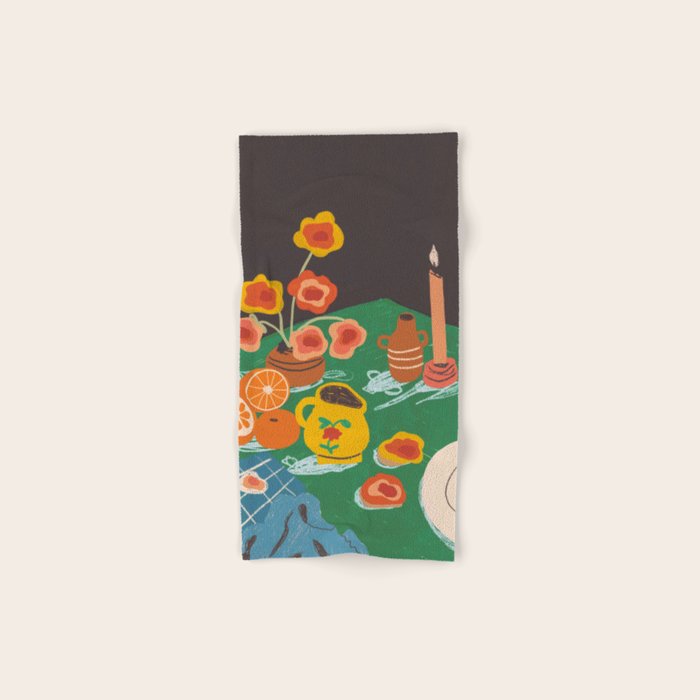 Green table Bath Towel Gallery Image 1