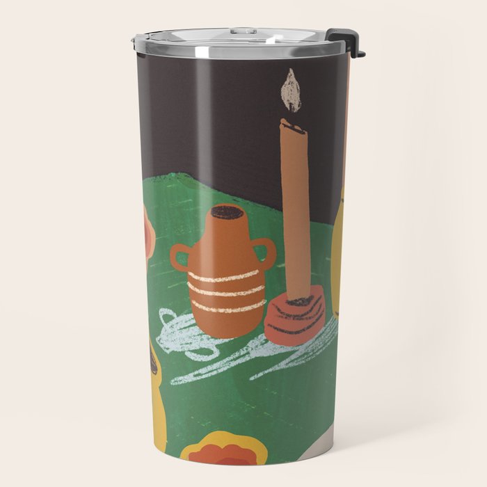 Green table Travel Mug Gallery Image 2