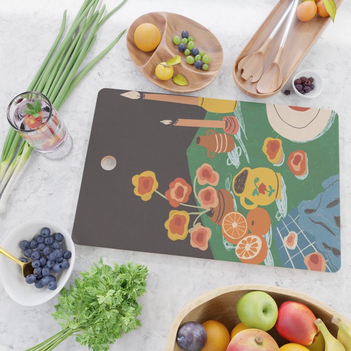 Green table Cutting Board Gallery Image 2
