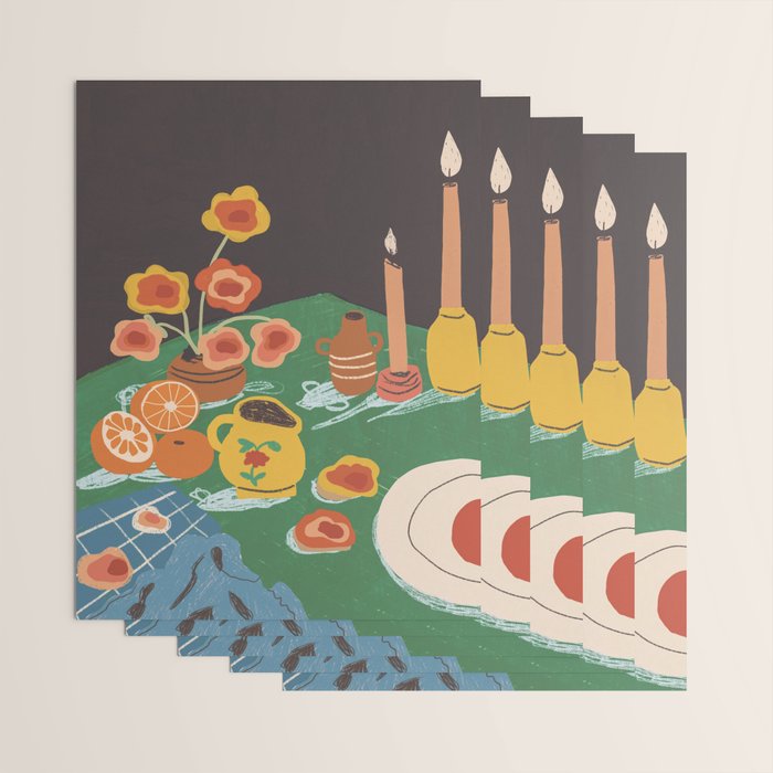 Green table Wrapping Paper Gallery Image 3