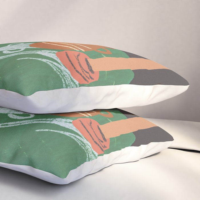 Green table Pillow Sham Gallery Image 3