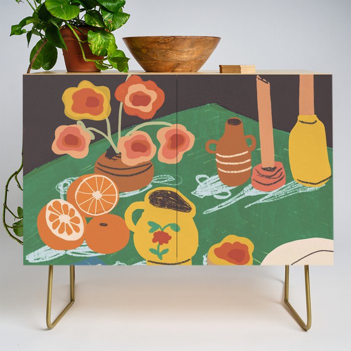 Green table Credenza Gallery Image 1
