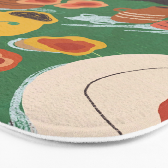 Green table Bath Mat Gallery Image 3