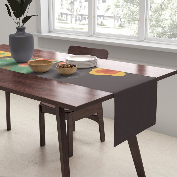 Green table Table Runner Gallery Image 2