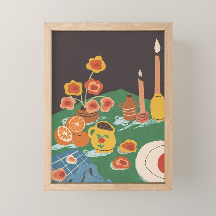 Green table Mini Art Print Gallery Image 1