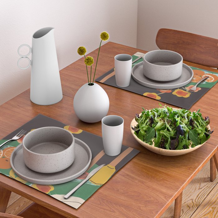Green table Placemat Gallery Image 2