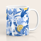 Porcelain Magnolias Flowers and Lemons Coffee Mug Gallery Image 1