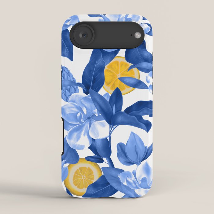 Porcelain Magnolias Flowers and Lemons iPhone Case Gallery Image 2