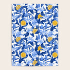 Porcelain Magnolias Flowers and Lemons Poster Gallery Image 4