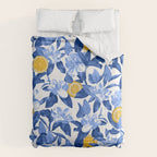 Porcelain Magnolias Flowers and Lemons Comforter Gallery Image 6