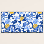 Porcelain Magnolias Flowers and Lemons Desk Mat Gallery Image 3