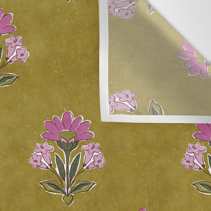 Block pink floral  Wall Tapestry Gallery Image 3
