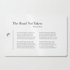 The Road Not Taken by Robert Frost Cutting Board Gallery Image 1
