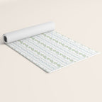 Soft Blue Green Emma Stripe Yoga Mat Gallery Image 2