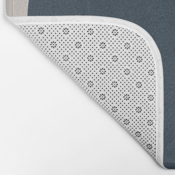 Moon & Stars - Dark Blue Bath Mat Gallery Image 2