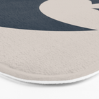 Moon & Stars - Dark Blue Bath Mat Gallery Image 3