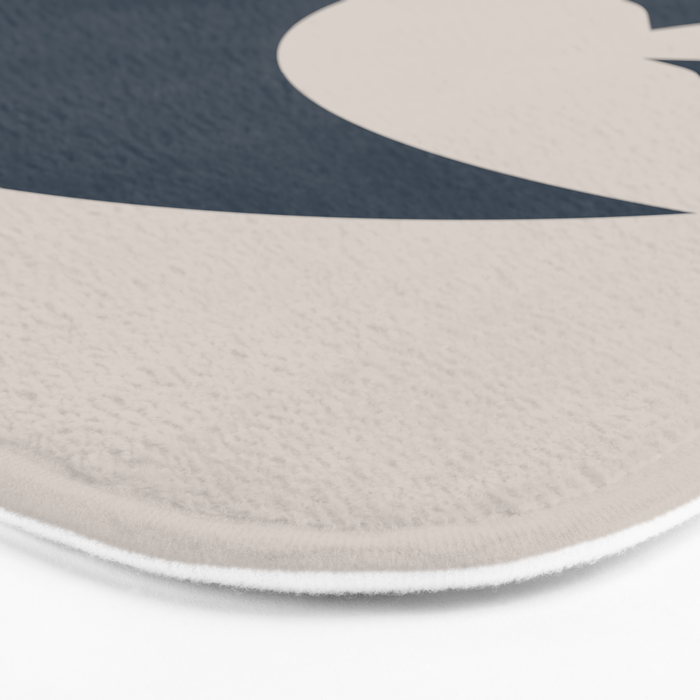 Moon & Stars - Dark Blue Bath Mat Gallery Image 3