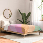 Retro Rainbow Happy full Typography Comforter Gallery Image 2