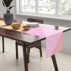 Retro Rainbow Happy full Typography Table Runner Gallery Image 2